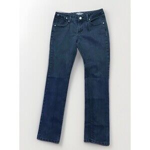 Y2K DO Denim Skinny Jeans with Studded Zipper Embellish Back Pockets Size 9 X 32